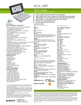 Sony PEG-UX50 Guia De Especificaciones