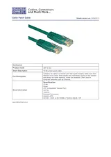 Cables Direct 15m CAT5e 100MHz URT-615G Leaflet