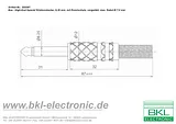 Bkl Electronic 6.35 mm audio jack Plug, straight Number of pins: 2 Mono Gold 102000 1 pc(s) 102000 Техническая Спецификация