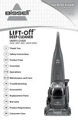 Bissell DeepClean Lift-Off Deluxe Pet 24A4 Инструкции Пользователя