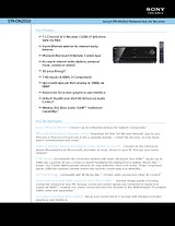 Sony STR-DN2010 规格指南