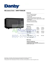 Danby DMW7700BLDB Specification Guide
