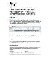 Cisco Model 6940 Coll Term 3-Port Unbal Opto Node 870 MHz w  65 86 MHz Split Installation Guide