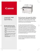 Canon imageclass d860 用户手册