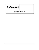 Infocus lp540 Manual Suplementar