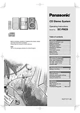Panasonic SC-PM29 Справочник Пользователя