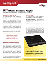 Cradlepoint CBA750 Mobile Broadband Adapter (Open Item) Guia De Especificação