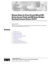 Cisco Cisco Aironet 350 Access Points Release Notes