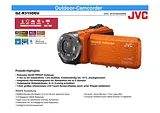JVC GZ-R315DEU Digital Camcorder,1920 x 1080 pix, 2.5 MPix, (3 "), Orange GZ-R315DEU 数据表