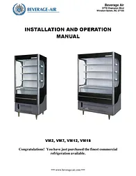 Beverage-Air VM18 User Manual