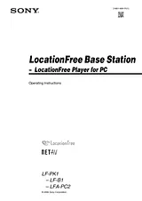 Sony LF-PK1 User Manual