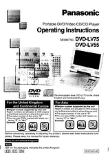 Panasonic dvd-lv55 작동 가이드
