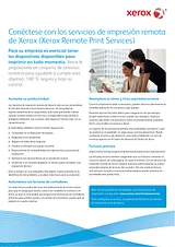 Xerox Xerox Remote Print Services Support & Software Prospecto