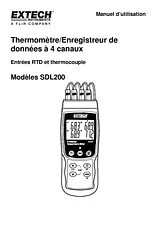 Extech Digital Thermometer SDL200 ユーザーズマニュアル