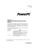 Motorola MPC750 Manuale Utente