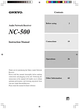 ONKYO nc-500 Manuel D'Instructions