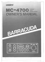 Uniden MC-4700 Manual Do Utilizador