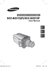 Samsung SCC-B2015P Manual Do Utilizador