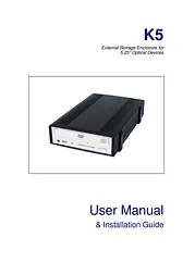 ANUBIS International Computer Drive K5 Manual Do Utilizador
