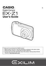 Casio exilim ex-z1 Manual Do Utilizador