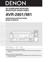 Denon AVR-981 ユーザーズマニュアル