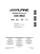 Alpine CDE-9852 사용자 설명서