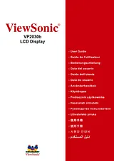 Viewsonic VP2030b Manual Do Utilizador