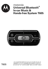 Motorola T605 Manual De Usuario