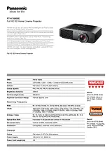 Panasonic PT-AT6000E 产品宣传页