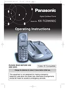 Panasonic kx-tcd955 用户手册