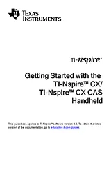 Texas Instruments TI-Nspire CX CAS TINSPIRE-CX-CAS Folheto
