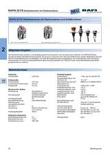 Rafi RAFI N/A 1.20.126.503/0000 EMERGENCY STOP Plug connector with gold Contact 1.20.126.503/0000 EMERGENCY STOP Plug 1.20.126.503/0000 Data Sheet