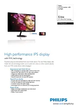 Philips IPS LCD monitor, LED backlight 237E4QHAD 237E4QHAD/94 ユーザーズマニュアル