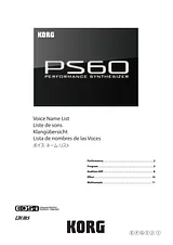 Korg PS60 Manuale Utente