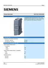 Siemens 6GK7242-7KX30-0XE0 Ficha De Dados