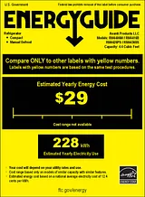 Avanti RM4416B Energy Guide