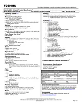 Toshiba U945-S4130 PSU6SU-028008 User Manual
