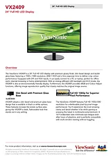 Viewsonic 2409 VX2409 Manual Do Utilizador