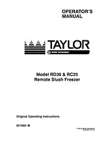 Taylor RD30 Benutzerhandbuch