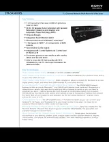 Sony STR-DA5600ES Specification Guide