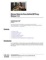 Cisco Cisco Unified SIP Proxy Software 1.1 Release Notes