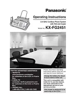 Panasonic KX-FG2451 Benutzerhandbuch