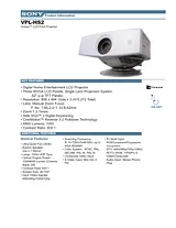 Sony VPL-HS2 Guia De Especificaciones
