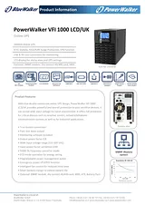 BlueWalker PowerWalker VFI 1000 LCD/UK 10120132 Листовка
