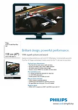 Philips LCD TV 47PFL5604H 47PFL5604H/12 Merkblatt