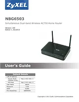 ZyXEL Communications NBG6503 Справочник Пользователя