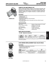 White Rodgers 25M01A-100 25M Gas Dryer Valves Catálogo