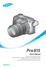 Samsung Pro815 Manuel D’Utilisation