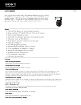 Sony HVL-F43AM Guide De Spécification