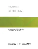 Mitel sx-200 Manuel D’Utilisation